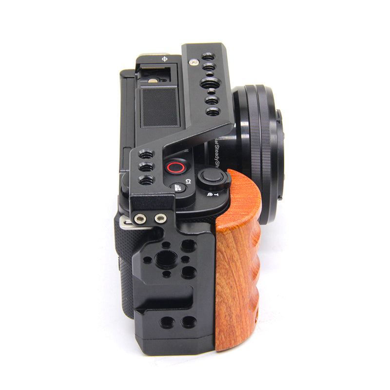 Digitek Cam Cage for Sony ZVE-10 Camera Aluminum Form-Fitted Cage with Quick Tripod Mounting