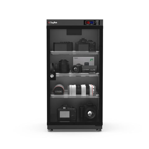 Digitek (AD-105S)105 Liters Capacity Digital Display Dry Cabinet with Humidity Controller (Black) - Digitek