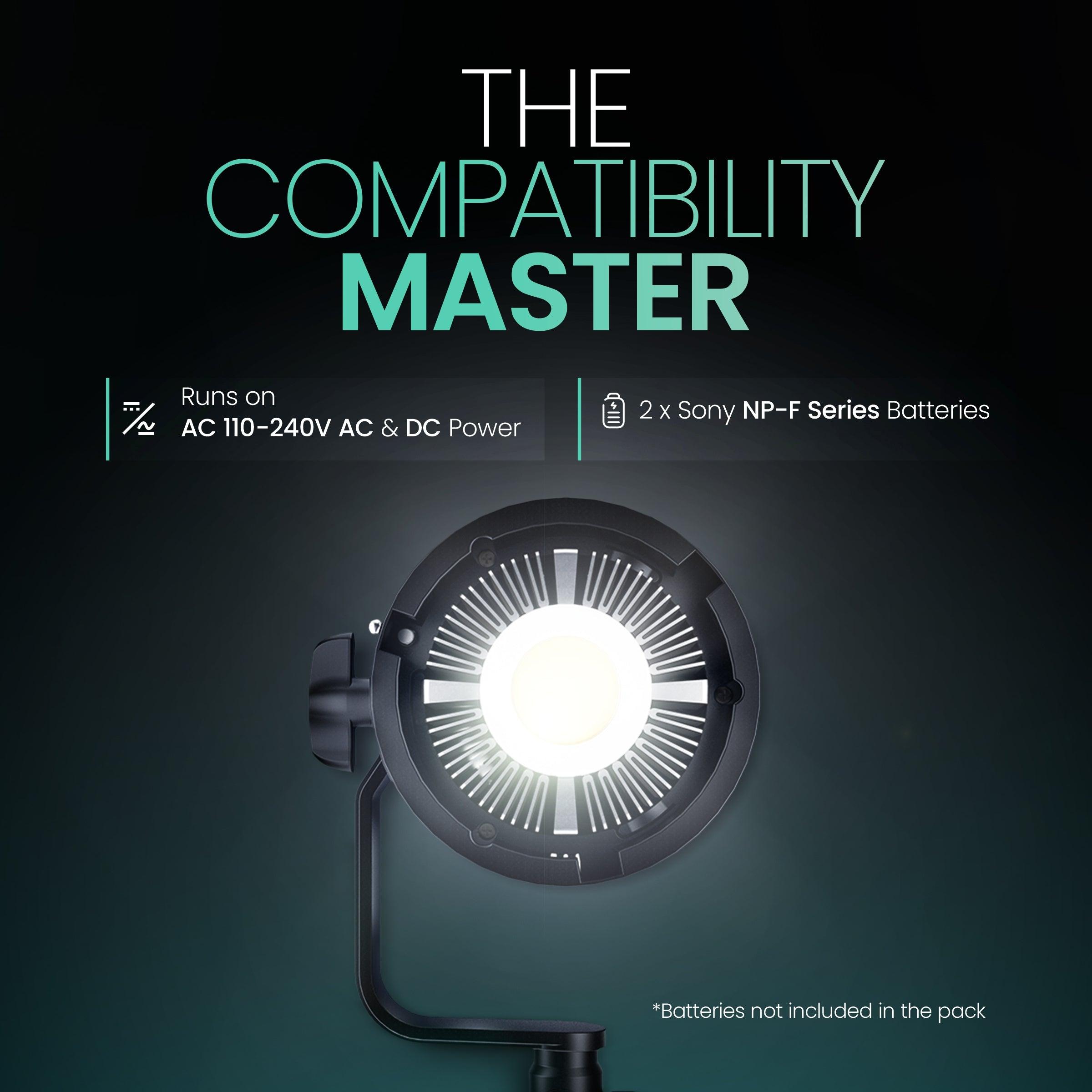 Buy Digitek (DCL-100W DC) Continuous AC/DC Photo/Video LED Light ...