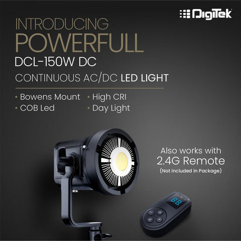 Digitek (DCL-150W DC) Continuous AC/DC Photo & Video LED Light Suitable for All Kinds of Small Production Photography, Power Saving & Environment... - Digitek