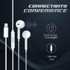 Digitek DE-044 LTC Wired Lightning Earphones with Mic for iPhone – In-Ear Stereo Earphones with Noise Cancelling – Pair with Bluetooth Before Using