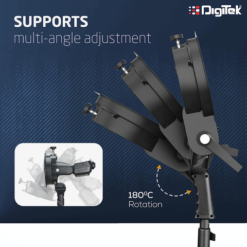 Digitek (DFSB-005) Multipurpose S2 Type Speedlite Bracket for Round and Regular Head & Bowens Mount Accessories Like Softbox, Reflector, Snoot, Photo Umbrella and Barndoor Kit, Proudly Make in India - Digitek