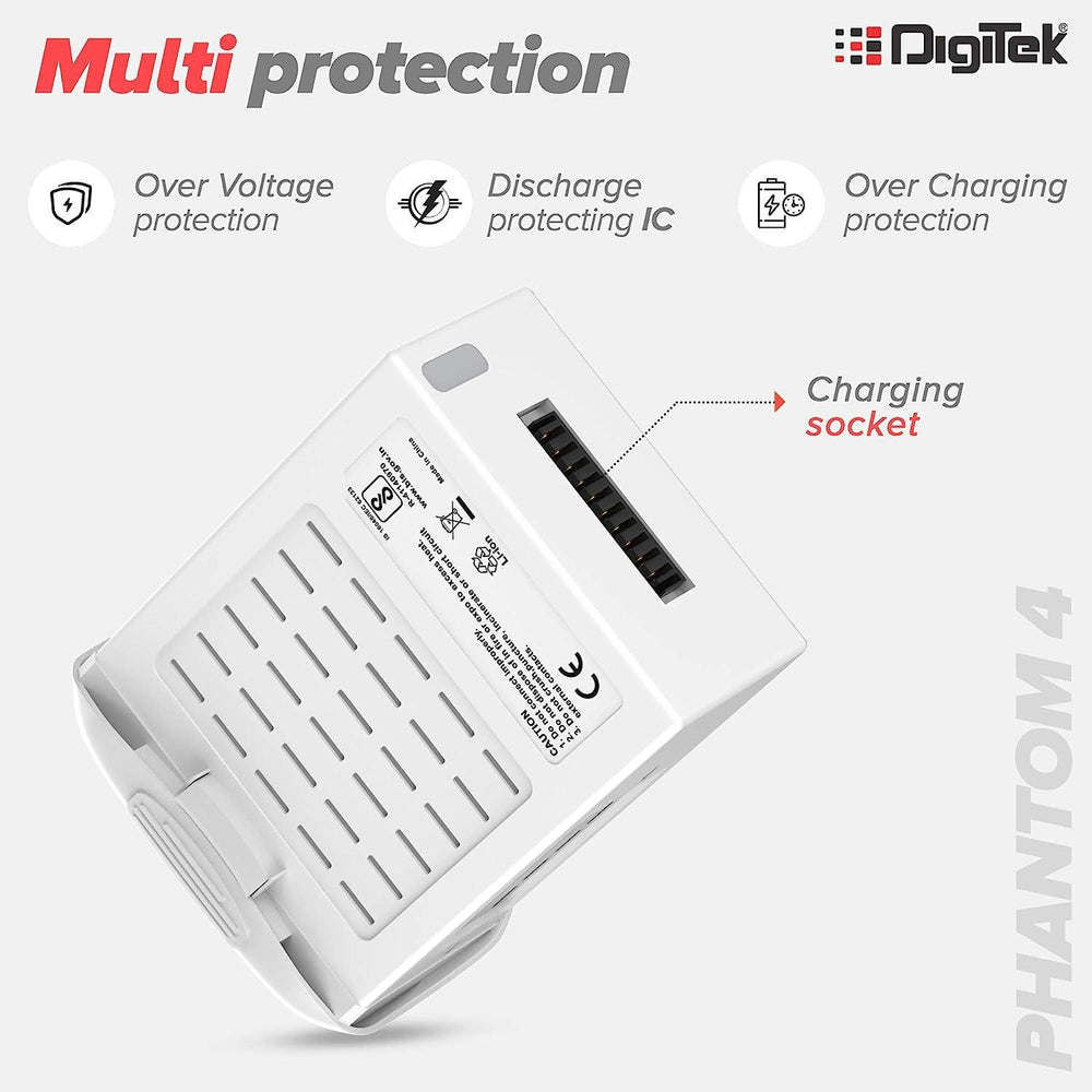 Digit Fms Battery Buy Digitek Smart Battery with LED for DJI Phantom 4 Drone Online