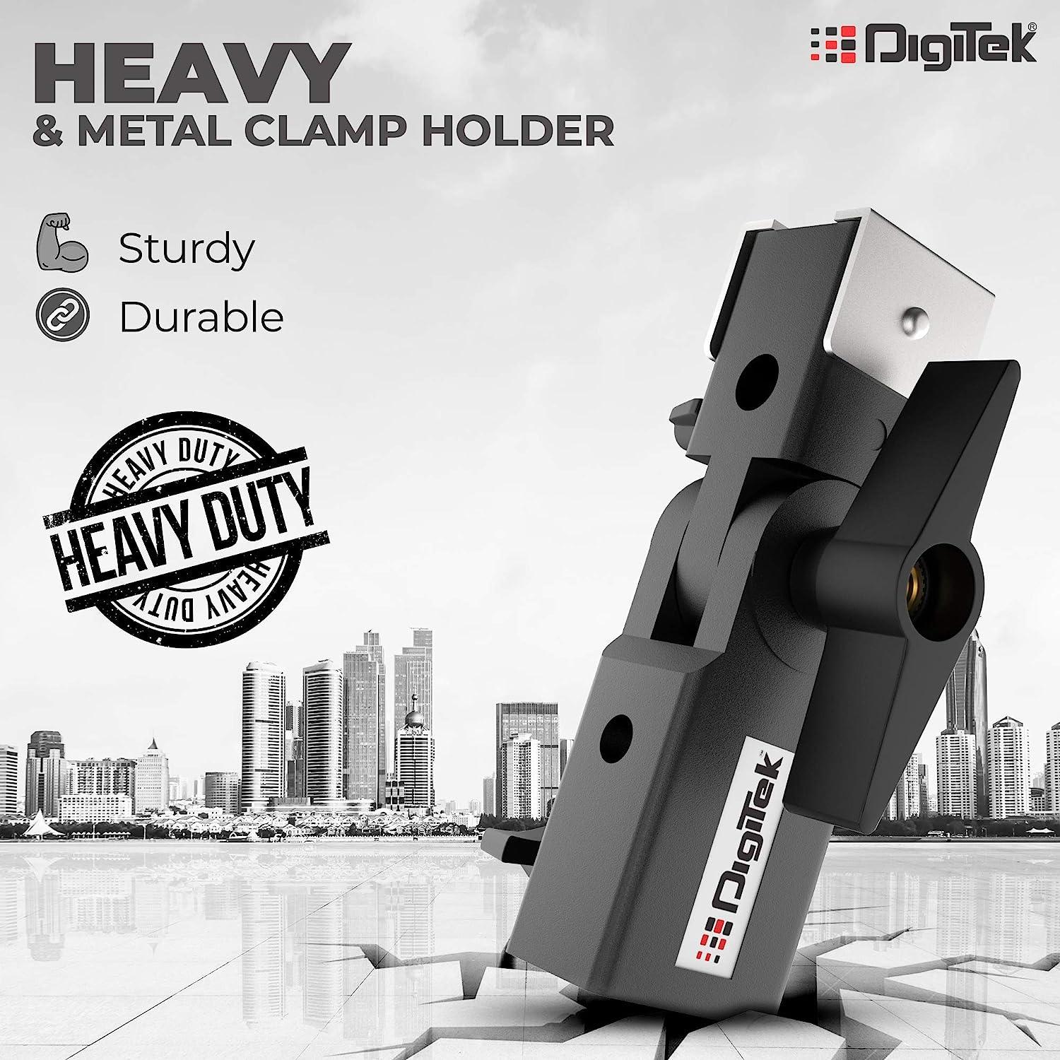 Digitek (DMUC-001) Heavy Duty Metal Umbrella Clamp with Hotshoes Mount. - Digitek