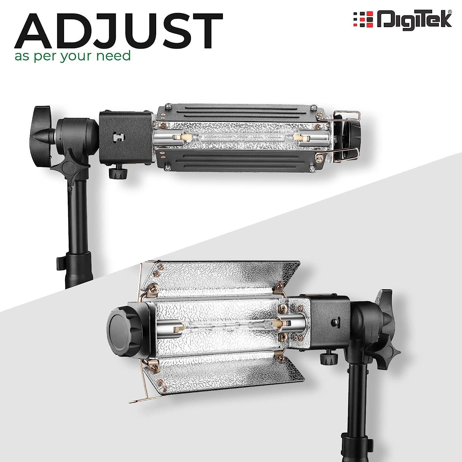 Digitek (DPL 003) Porta Light with 1000 Watt Halogen Tube | for Video & Still Photography - Digitek