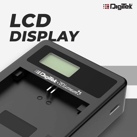 Digitek (DPUC 012S LP-E6) Battery Charger for Canon EOS 5D Mark II, 5D Mark III, 7D Mark II, 7D Mark III & 60D Cameras. DPUC 012S (LCD MU) LPE6 - Digitek