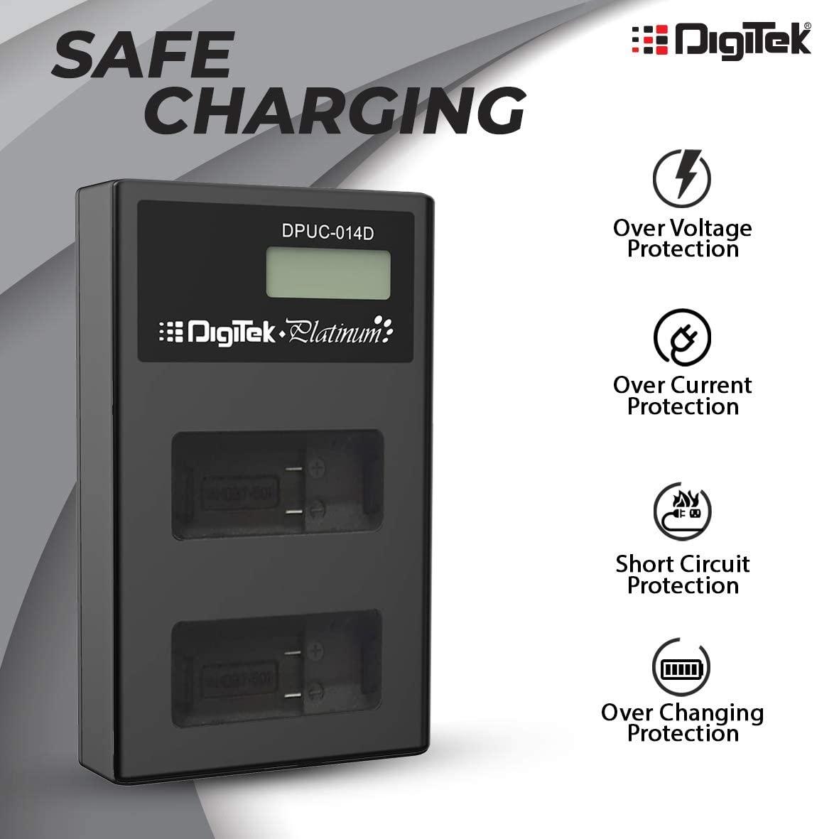 Digitek (DPUC 014D (LCD MU) ) Platinum Charger DPUC 014D (LCD MU) for Hero 9 Battery - Digitek