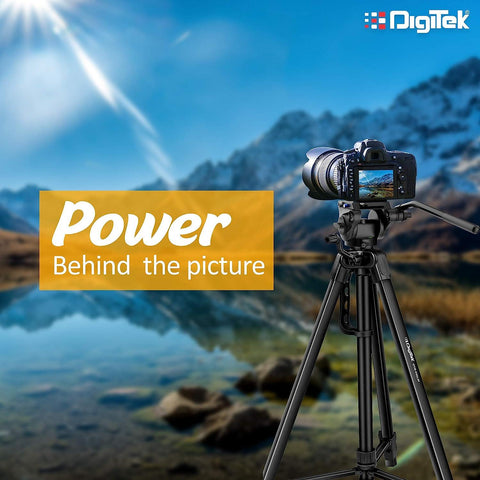 Digitek (DPVH 110) Professional Video Head | Fluid Head with 2 Way Adjustable Pan Head | Supports Multiple Tripods & Monopods (Load Capacity-10 Kgs) - Digitek