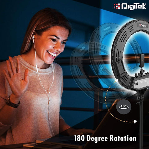 Buy Digitek (DRL 12C) Professional (12 inch) LED Ring Light with 5 feet  Tripod Stand for Mobile Phones & Camera, 3 Temperature Mode Dimmable  Lighting, Photo-Shoot, Video Shoot, Makeup & More Online