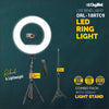 Digitek (DRL18RT C9) Professional LED Ring Light with Remote & Light Stand, Runs on AC Power with No Shadow apertures, Ideal use for Makeup, Video Shoot, Fashion Photography & Many More