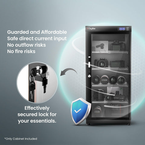 Digitek DS 130S 125 Liters Capacity Digital Display Dry Cabinet with Humidity Controller - Digitek