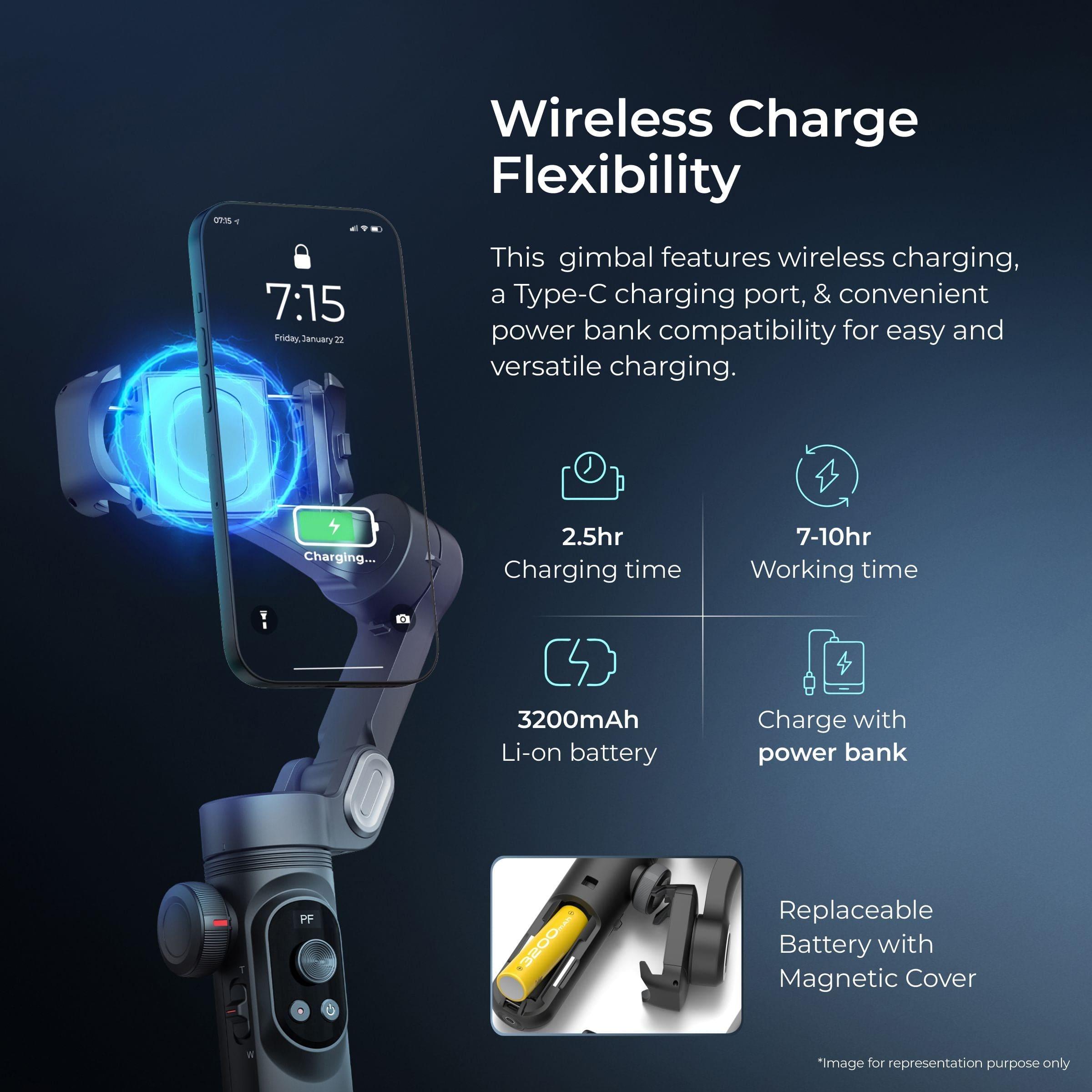DigiteK (DSG-010PRO)3 Axis Foldabe Smartphone Gimbal - Digitek