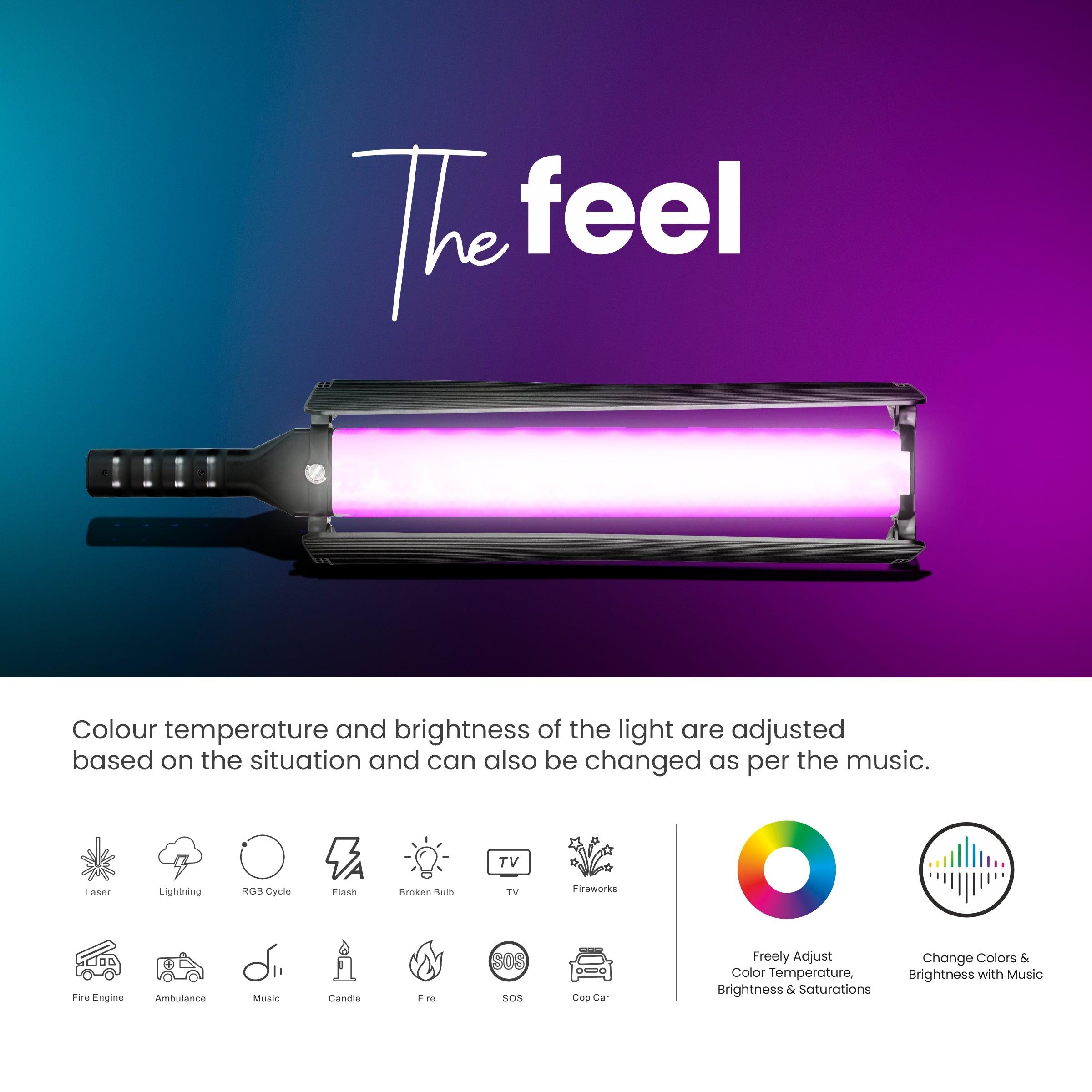 Buy Digitek (DSL-25W RGB) Portable Handheld RGB LED Light Wand with ...