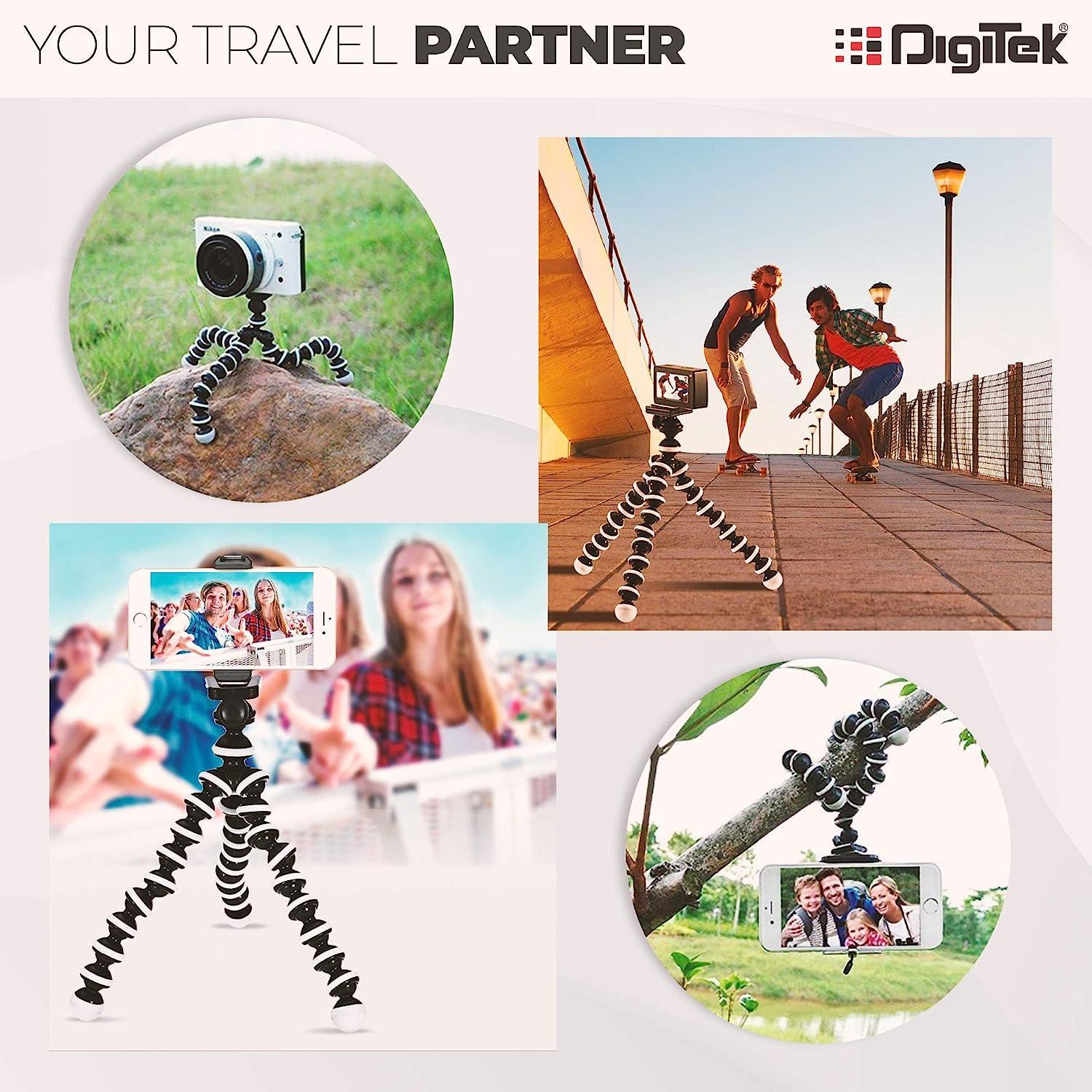Digitek (DTR 260 GT) Gorilla Tripod/Mini 33 cm (13 Inch) Tripod for Mobile Phone with Phone Mount & Remote - Digitek