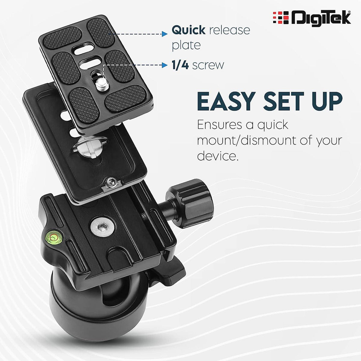 Buy Digitek Lightweight Ball Head with Quick Release Plate DVH-002 Online
