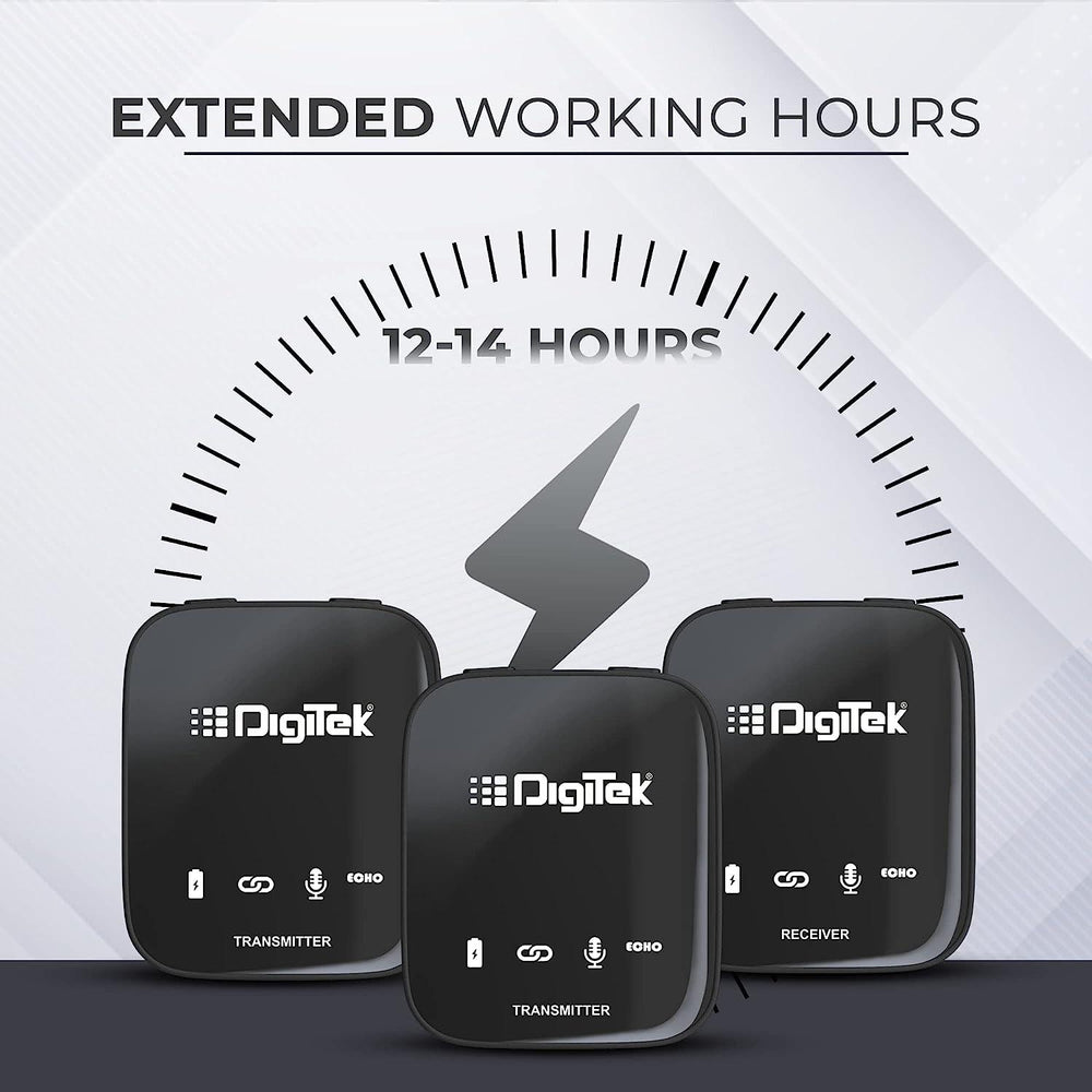 Digitek Module Digitek DWM-101 Wireless Microphone | 100m, 12Hr & 360° Capture