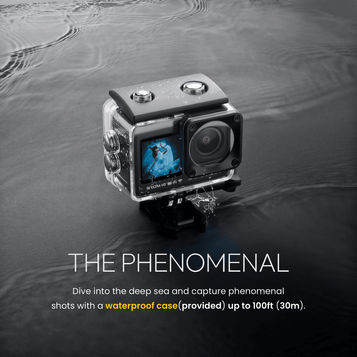 Digitek DAC 101 Action Camera | 5K 30fps, Sony IMX576 & 6-Layer Glass Lens