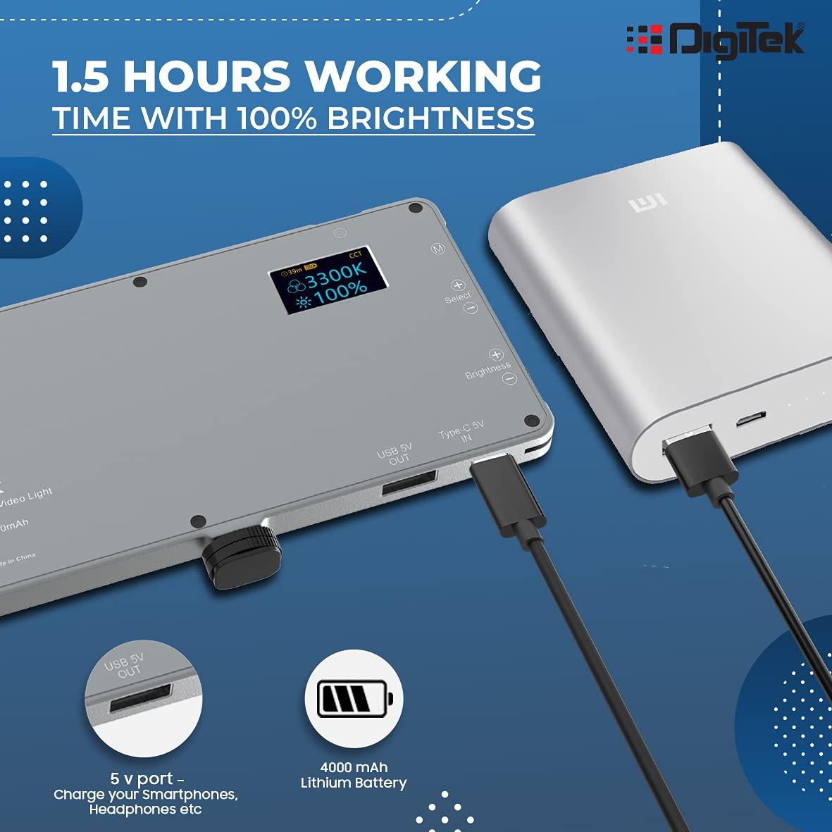 Buy DIGITEK® (LED-D135 ML) 12W Metal Body RGB LED Light with OLED ...