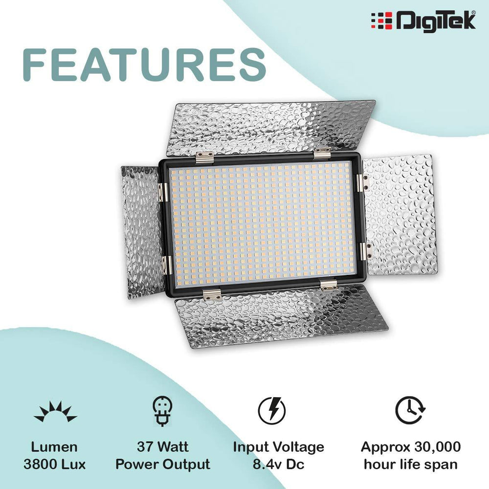 Buy Digitek Professional LED 37W Video Light Compatible LED D520B Online