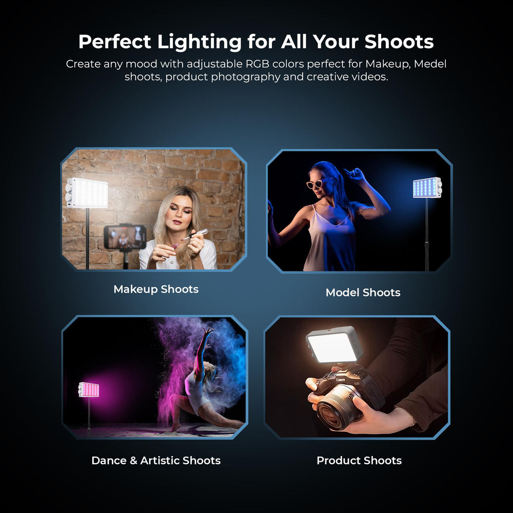 Digitek Video Light LED D40W RGB | 174 LEDs, 2700K-7500K & 13 Creative ...