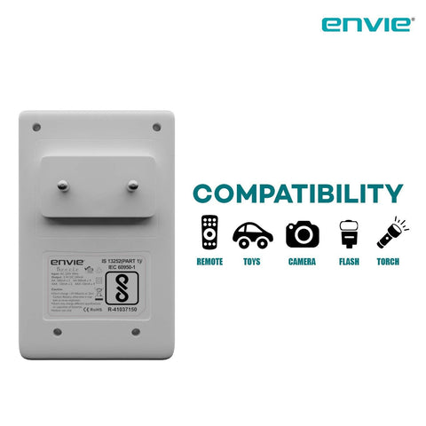 ENVIE (ECR20+AA2800 4PL) Charger for AA & AAA Rechargeable Batteries - Digitek