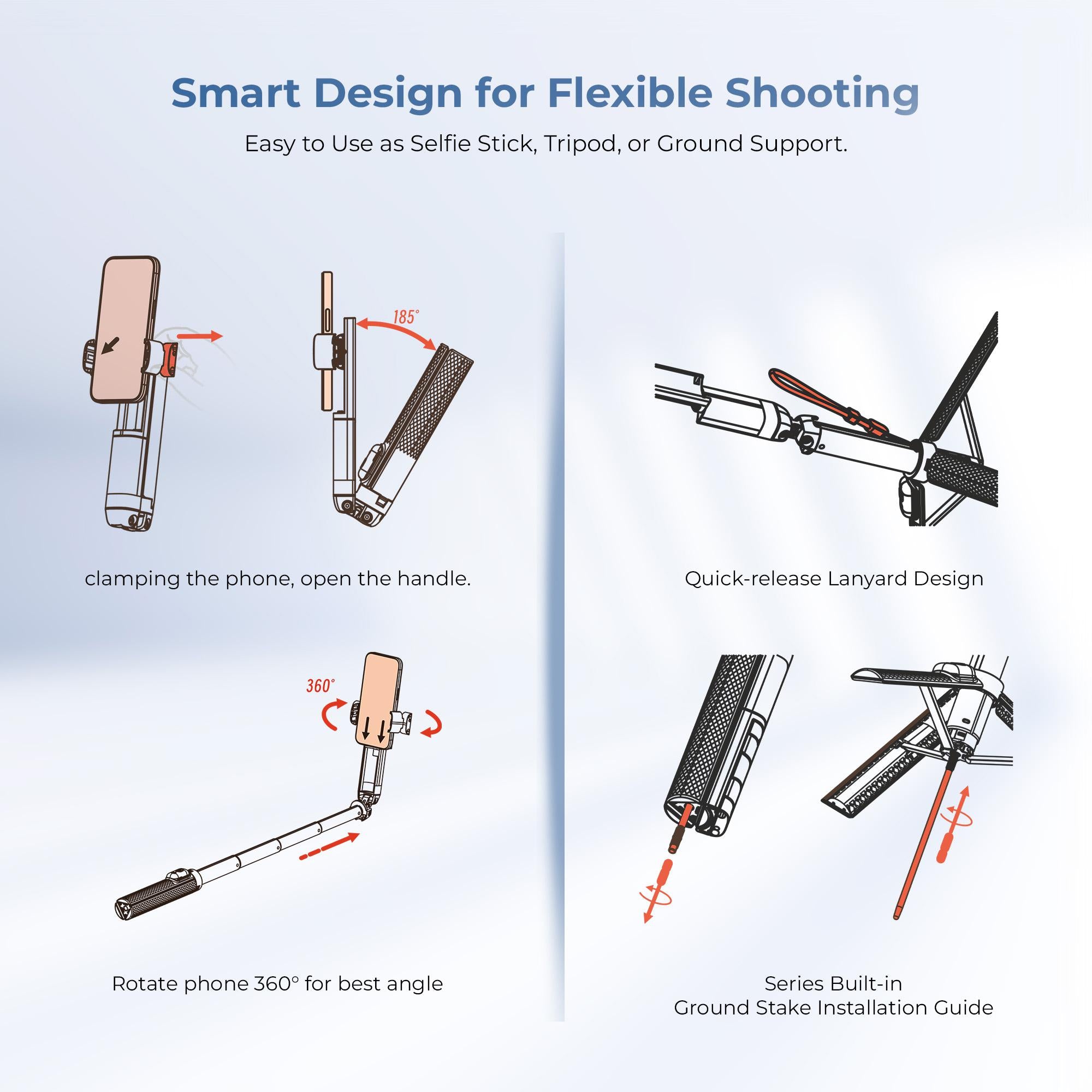 Digitek (DTR 470SS) Foldable Tripod Selfie Stick with Wireless Remote & 3 Leg Tripod Base, 4.67 Ft Max Height, 360 Degree Rotation, Use with Smartphone for Vlogging, Reels, Travel & Content Creation