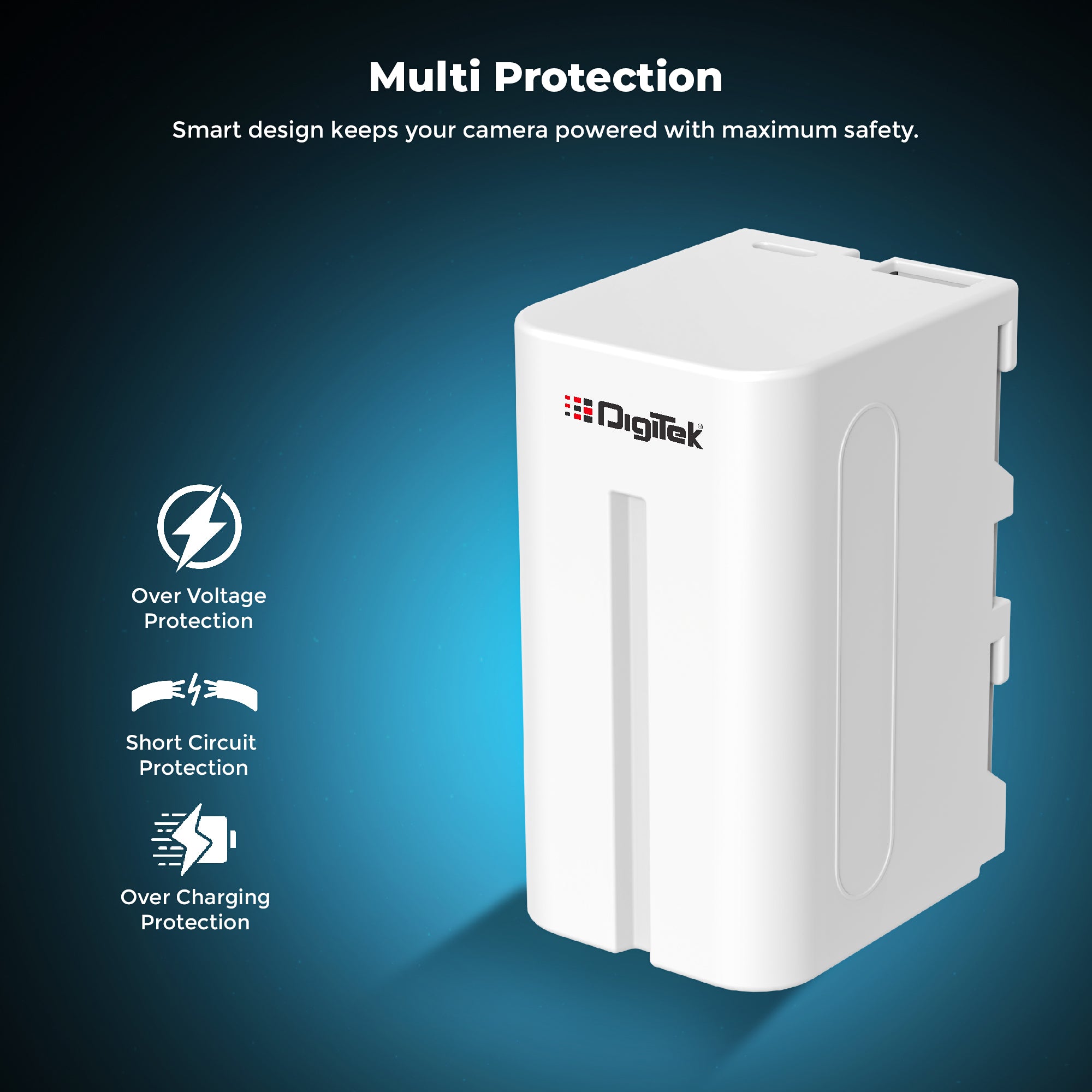 Digitek (NP-F970 C USB) 12000mAh Li-ion Rechargeable Battery for Sony