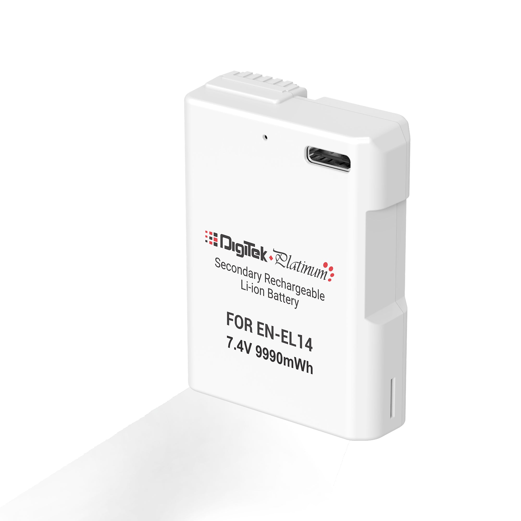Digitek Platinum (EN-EL14 Type C) 1350mAh Li-ion Battery for Nikon DSLR Cameras with Type-C Charging Cable