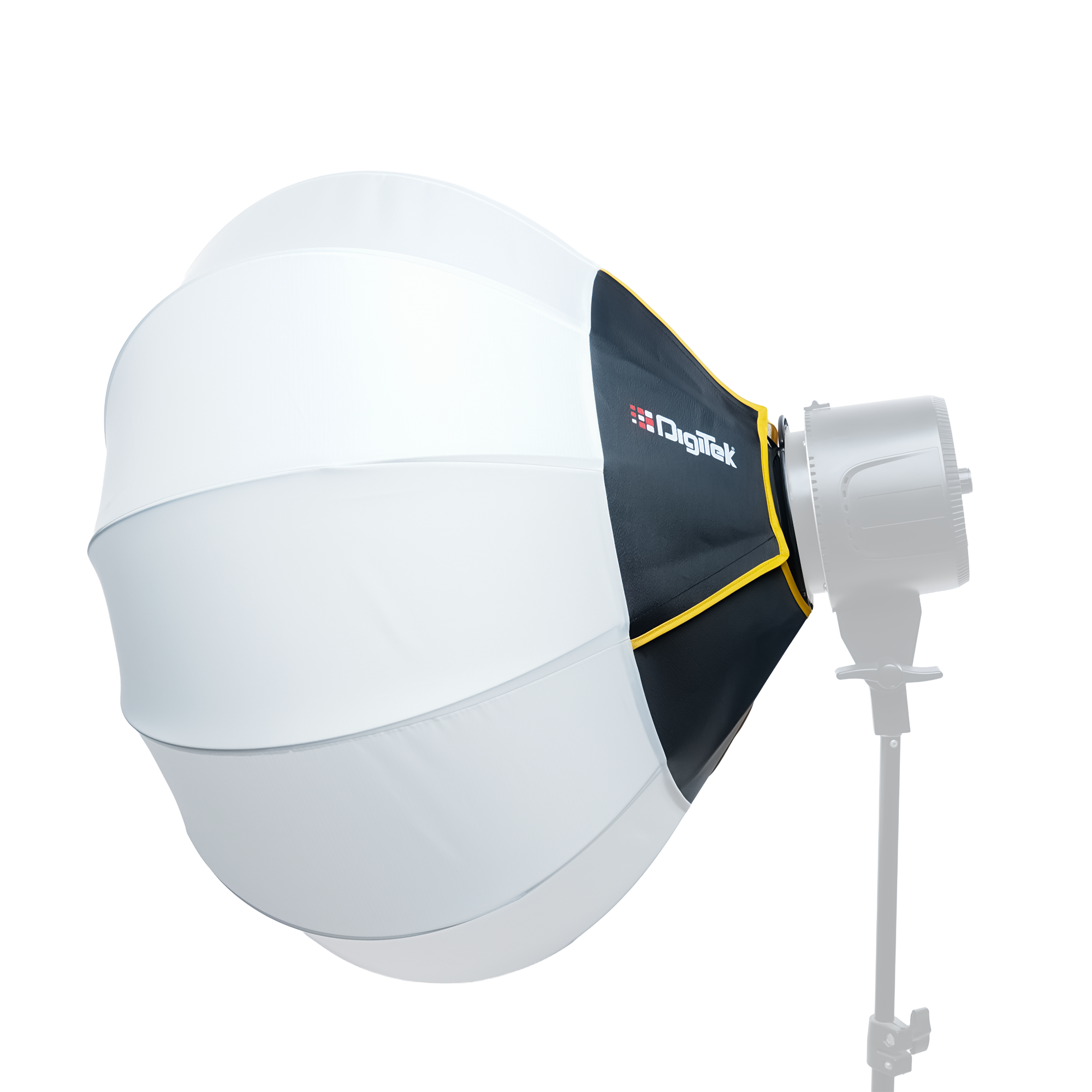 Digitek (DLSF 65) Rounded 65cm Lantern Softbox with Bowens Mount, 270° Omni-Directional, Light Quick Setup, Click Lock Design, Includes Optional Skirts Fabric and Metal Build
