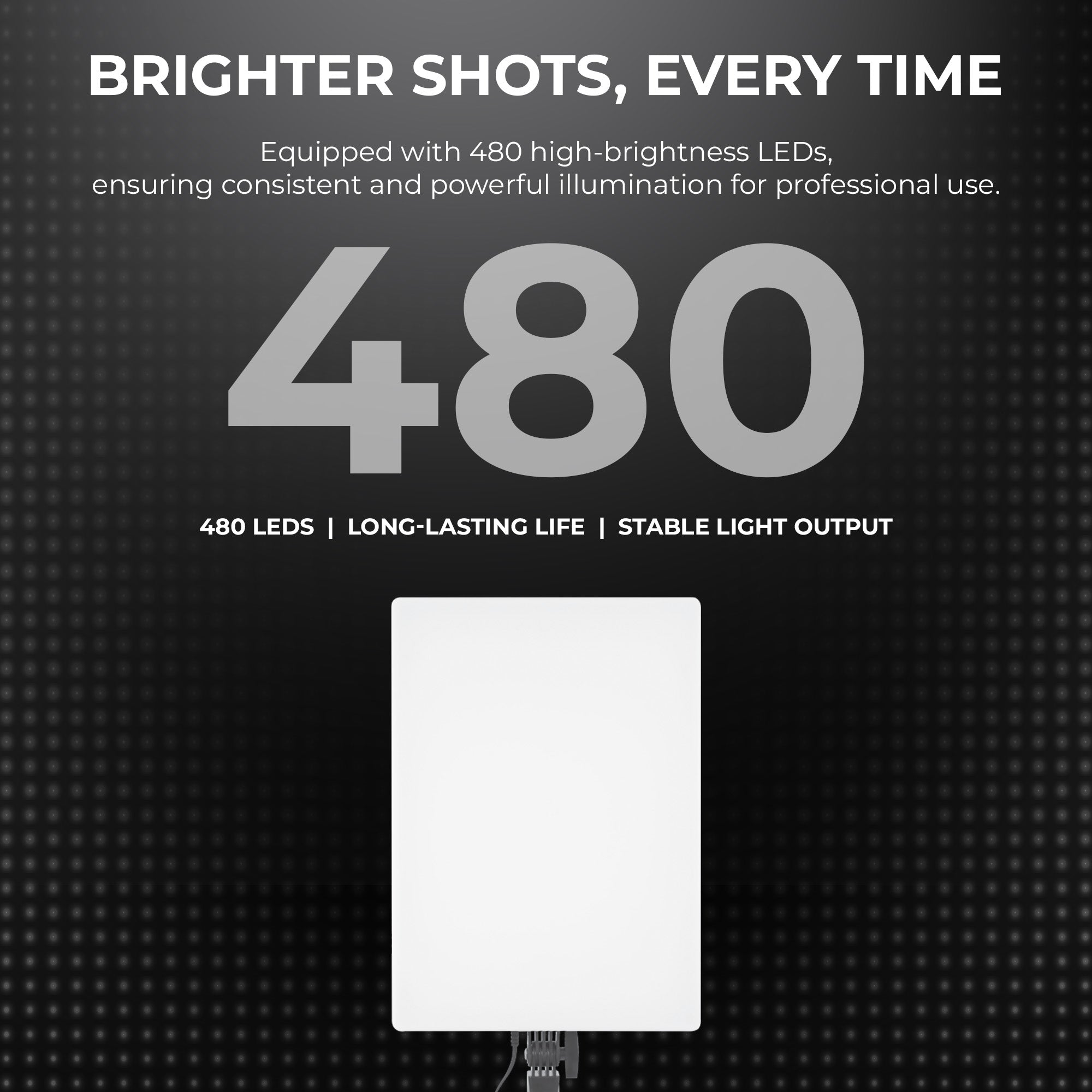 Digitek (DPL 19) Ultra Slim Bi-Color 80W LED Panel Light, 2700K-6500K, 480 LEDs, 180° Rotation, Dimmable, Remote Control, ABS Body for Studio & Content Creation