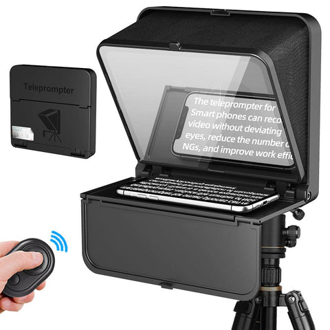 LENSGO TC7S Teleprompter Portable Inscriber Mobile Teleprompter for Tablet Smart Phone for Video Recording with Remote Control - Digitek