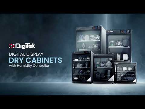 Digitek (AD-55S) 55 Liters Capacity Digital Display Dry Cabinet with Humidity Controller (Black)