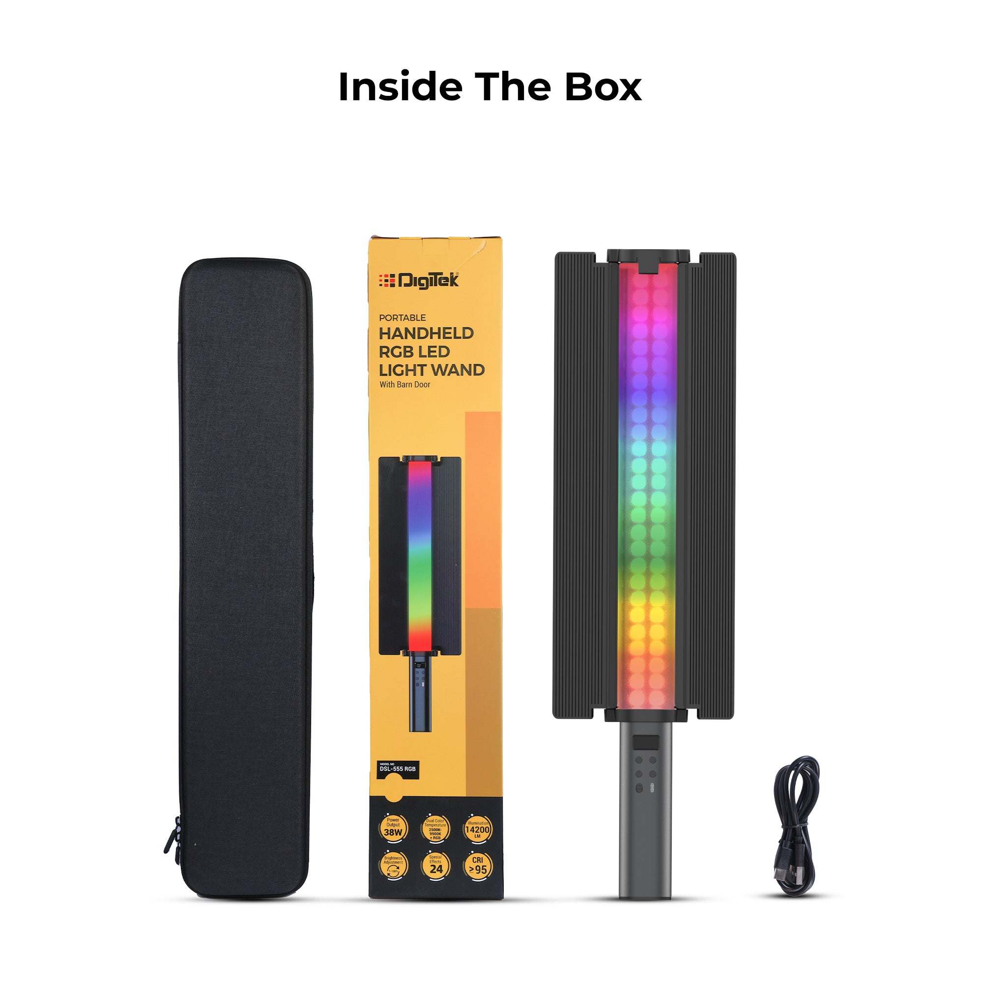 Buy Digitek (DSL 555 RGB) Portable 38W Handheld LED Stick Light Wand