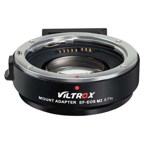 VILTROX EF-EOS M2 Lens Adapter 0.71x Speed Booster for Canon EF Lens to EOS EF-M Mirrorless Camera M3 M5 M6 M10 M50 M100 AF Auto Focus Reducer - Digitek