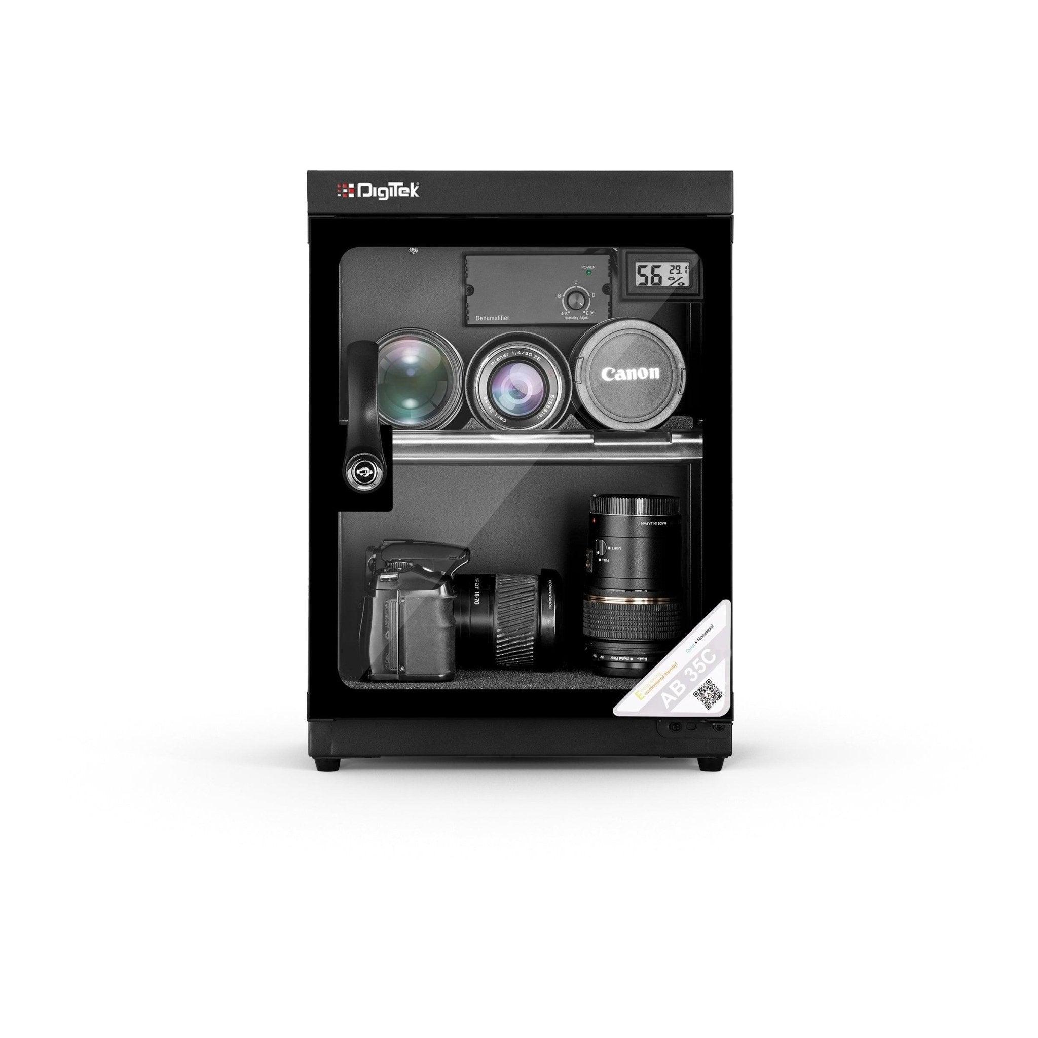 Digitek (AB 35C) 35 Liters Capacity Digital Display Dry Cabinet with Humidity Controller (Black) - Digitek
