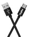 Digitek (DC 1M MU NB BKLPlatinum Nylon Braided Rapid Charge & Data Sync Micro USB Cable ,1 Metre, Black