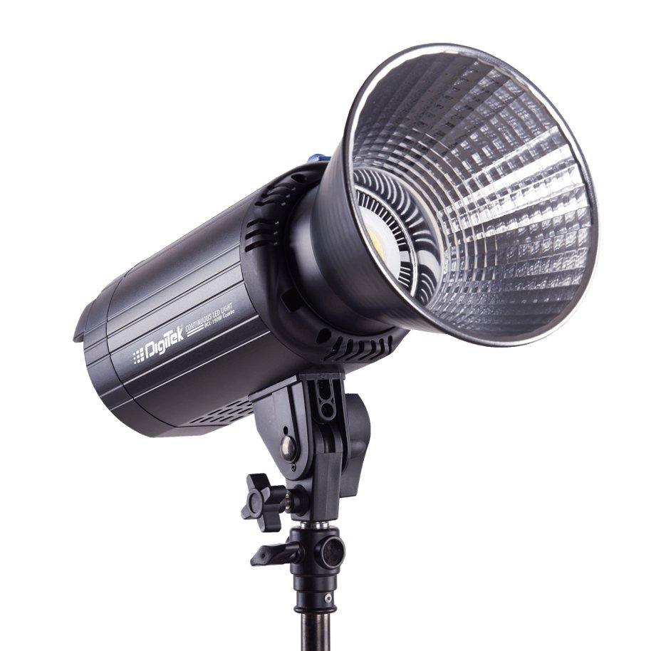Digitek (DCL-150W Combo) Continuous LED Photo/Video Light with 18 cm Reflector Suitable for All Kinds of Small Production Photography / Power Saving & Environment Protection - Digitek