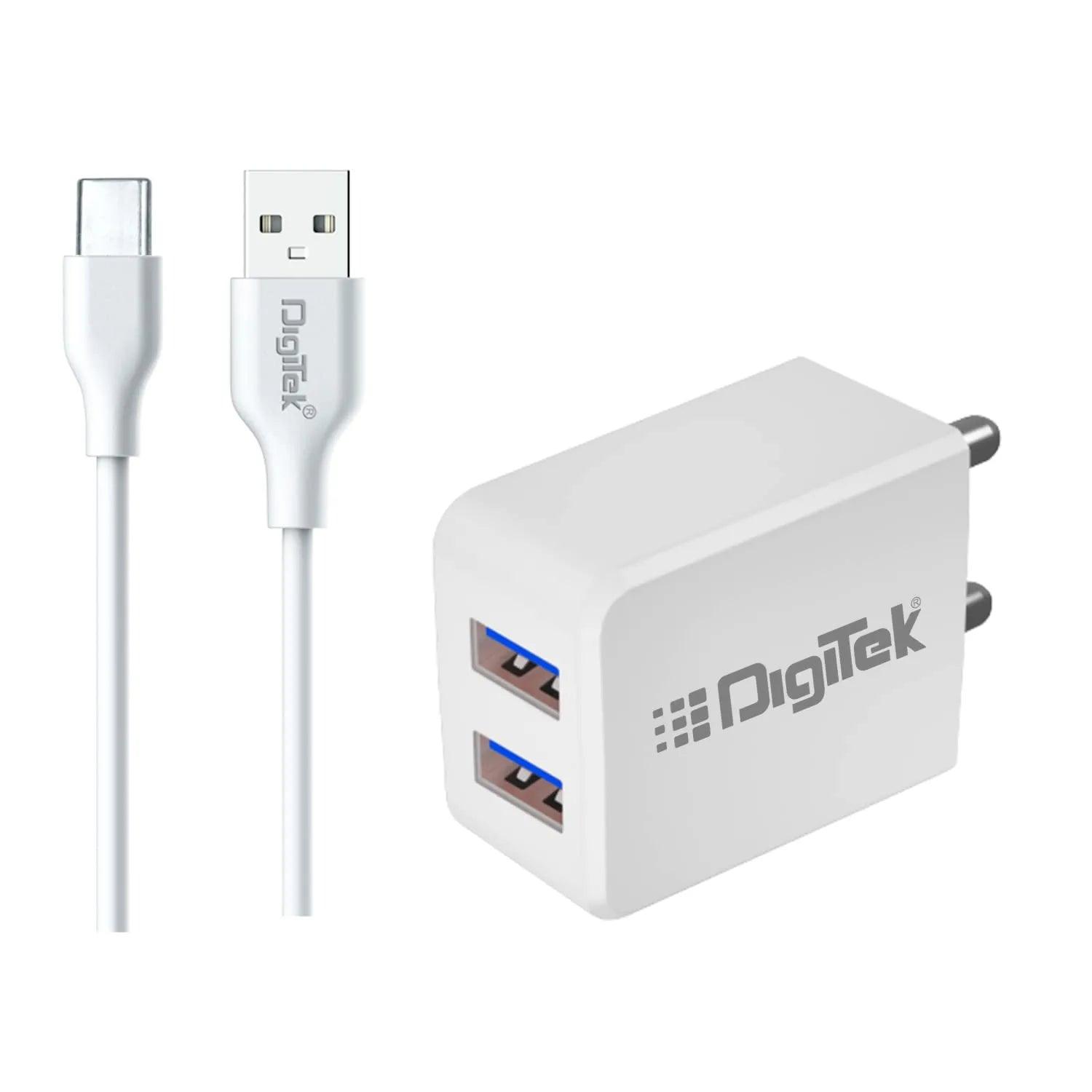 Buy Digitek DMC 101 Type C Dual Port USB Travel Charger 5V 3.1A