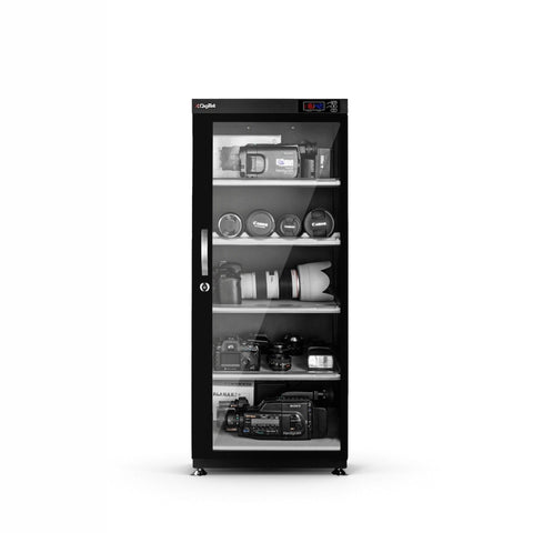 Digitek DS 165S 165 Liters Capacity Digital Display Dry Cabinet with Humidity Controller (Black) - Digitek