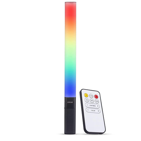 Digitek (DSL-20W RGB) Portable Handheld RGB LED Stick Light Wand with Remote for YouTube, Photo-Shoot, Video Shoot, Live Stream, Makeup & More, Compatible with iPhone/ Android Phones & Cameras. - Digitek