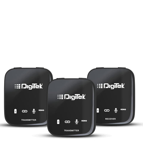 Digitek (DWM 101) Wireless Microphone System for DSLR, Camcorder, Smartphone & Tablet DWM 101 - Digitek