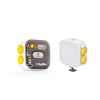Digitek (LED-D10W) RGB Video, LED Camera Light 360° Full Color Portable Photography Lighting with 3 Cold Shoe, 2000mAh Rechargeable CRI 95+ 2500-9000K Dimmable Panel Lamp Support Magnetic Attraction.