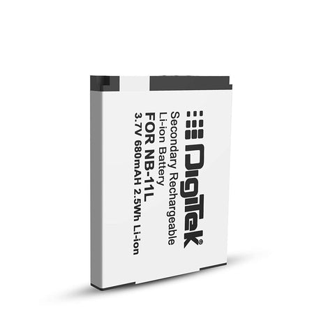 Digitek (NB-11L) Lithium-ion Rechargeable Battery for DSLR Camera, Compatibility - IXUS 125HS, 240HS, Powershot A1200, A2200, A2300, A2400, A3200, A3300 is, A3400 is (NB-11L) - Digitek