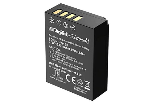 Digitek (NP FW126)1340mAh Platinum Battery pack for NP FW126 - Digitek