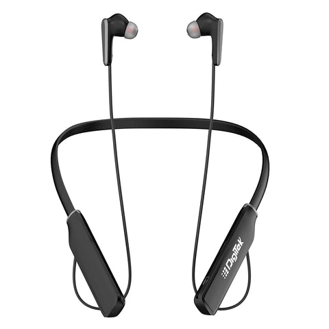Digitek Soul Band Bluetooth Neckband Stereo Earphone with 48 hrs Continuous Play Time Proudly Make in India DBE 032, Black - Digitek