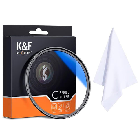 K&F Concept Classic MC UV Filter MM Japan Optical Glass Protection Filter MC Slim Frame with Multi-Resistant Coating for Canon Nikon Sony DSLR Camera Lens - Digitek