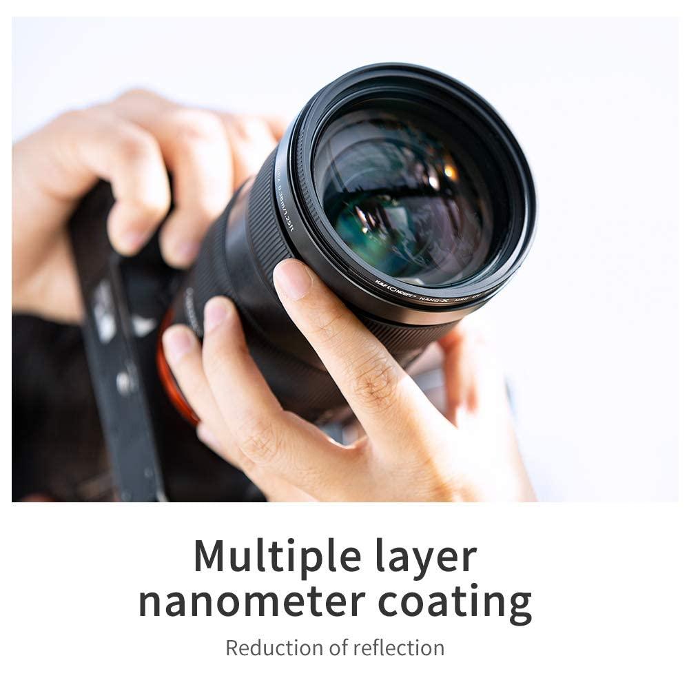 K&F Nano-X-MC UV Protection Filter Slim Frame with Multi-Resistant Coating for Camera Lens - Digitek